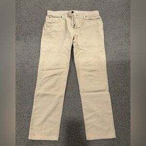 Todd Snyder Pants Mens 30x27 Slim Fit 5 Pocket Cotton Linen Flat Front Khaki
